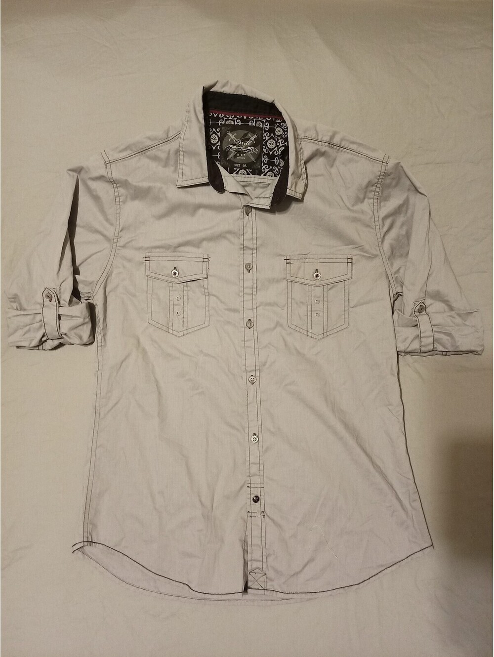 Medium Button Down Adjustable Sleeve - Medium